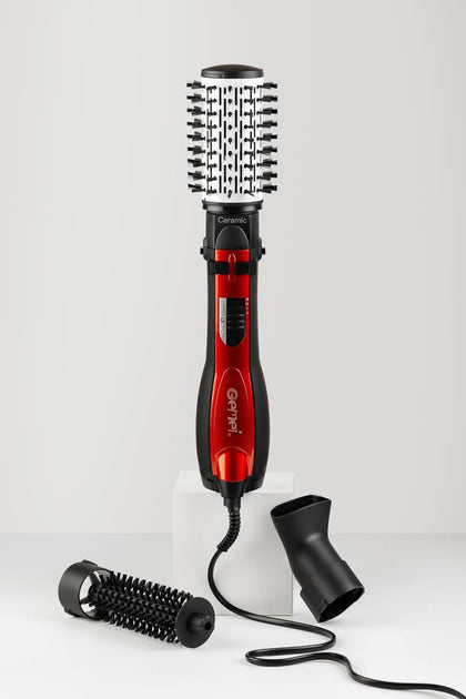 Hair dryer brush with rotation 3in1