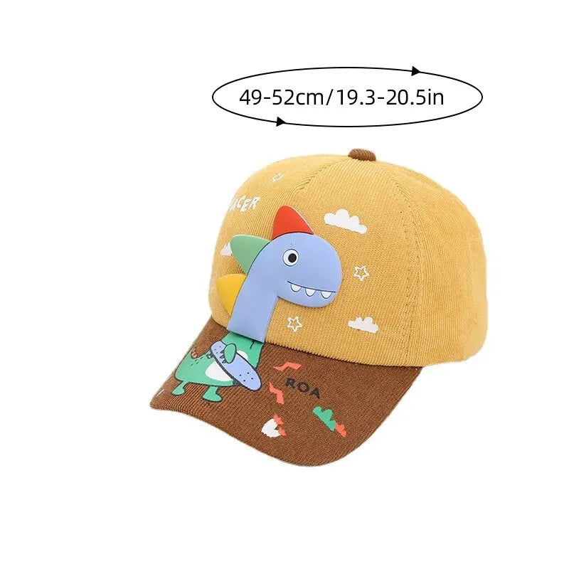 Cartoon Dinosaur Baby Baseball Hat