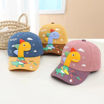 Cartoon Dinosaur Baby Baseball Hat