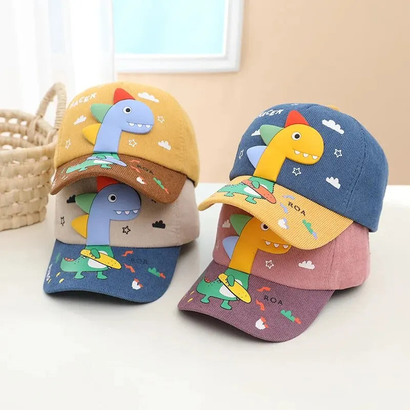 Cartoon Dinosaur Baby Baseball Hat